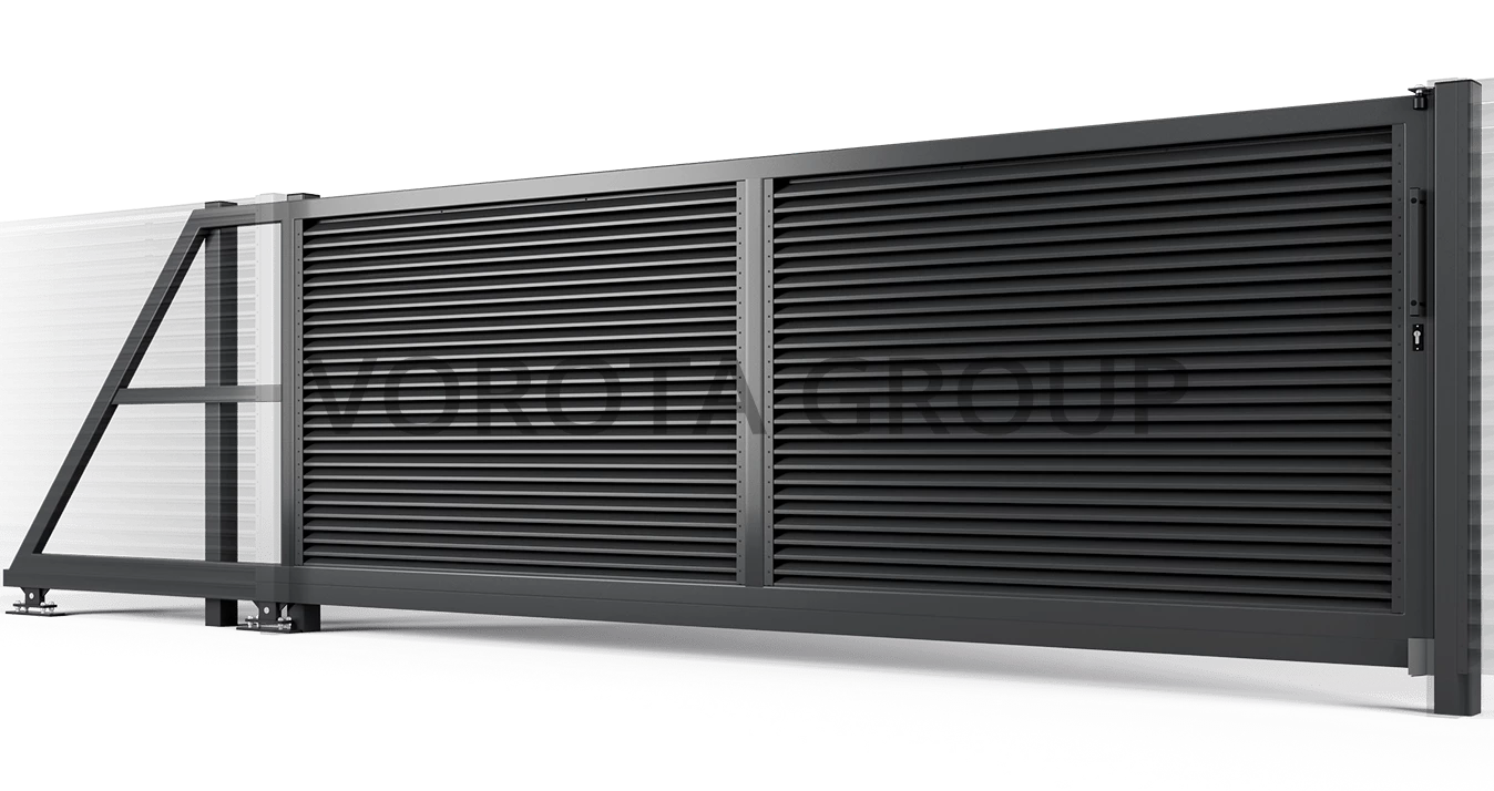 Откатные ворота Alutech металлические 4500x2800